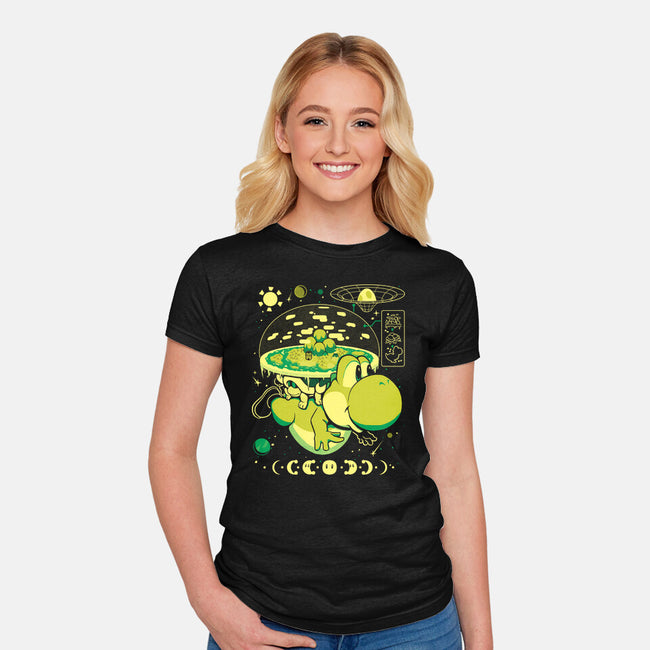 Whole World In His Shell-Womens-Fitted-Tee-Heyra Vieira