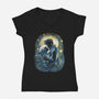 Starry Love-Womens-V-Neck-Tee-zascanauta