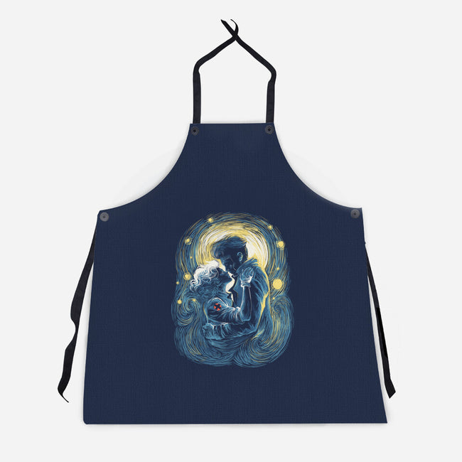 Starry Love-Unisex-Kitchen-Apron-zascanauta