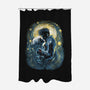 Starry Love-None-Polyester-Shower Curtain-zascanauta