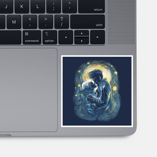 Starry Love-None-Glossy-Sticker-zascanauta