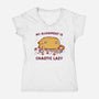 Chaotic Lazy-Womens-V-Neck-Tee-kg07