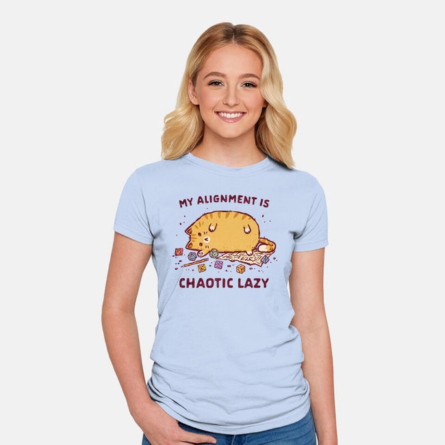Chaotic Lazy-Womens-Fitted-Tee-kg07