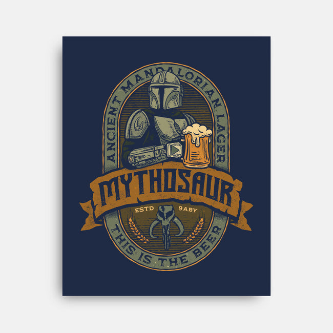 Mythosaur Lager-None-Stretched-Canvas-teesgeex