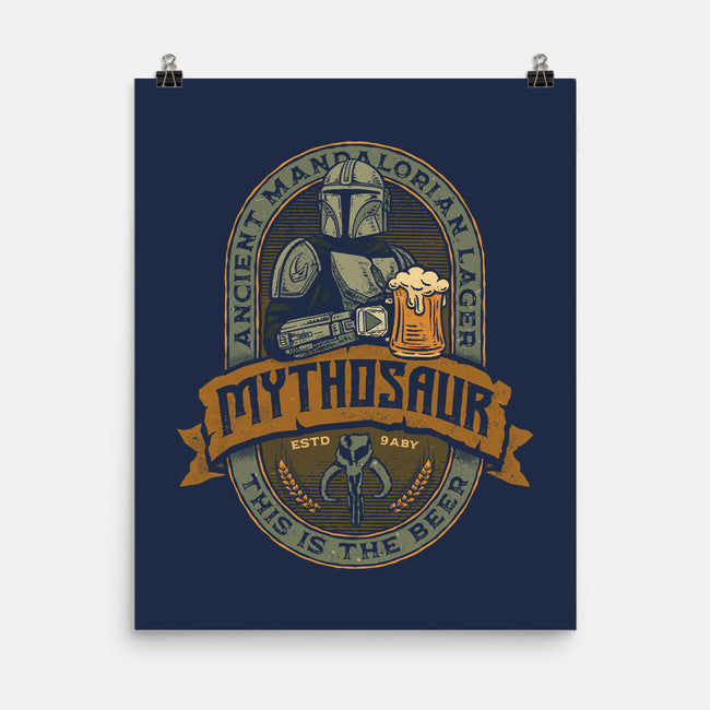 Mythosaur Lager-None-Matte-Poster-teesgeex