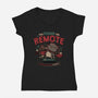 The Lost Remote-Womens-V-Neck-Tee-teesgeex