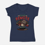 The Lost Remote-Womens-V-Neck-Tee-teesgeex