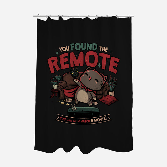 The Lost Remote-None-Polyester-Shower Curtain-teesgeex