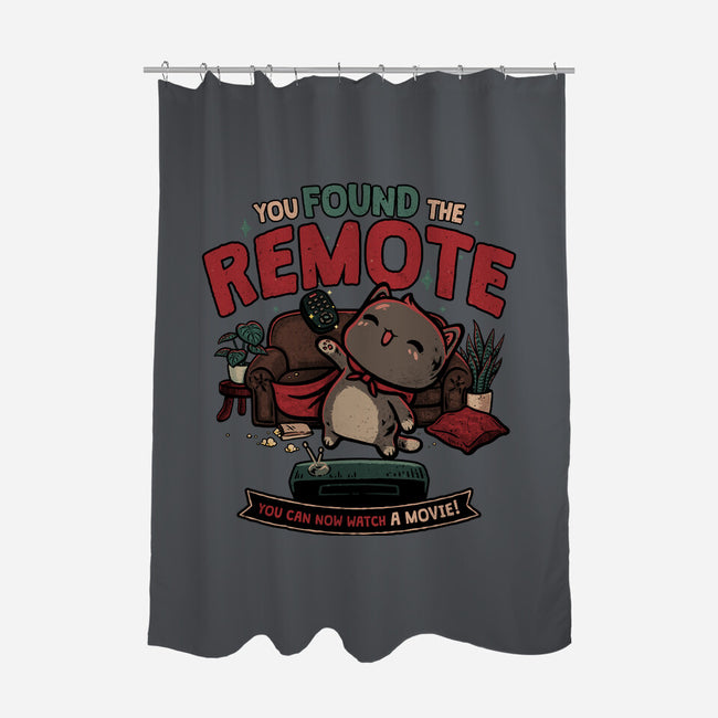 The Lost Remote-None-Polyester-Shower Curtain-teesgeex