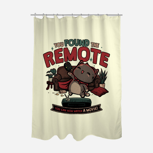 The Lost Remote-None-Polyester-Shower Curtain-teesgeex