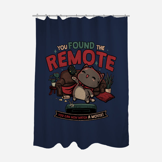 The Lost Remote-None-Polyester-Shower Curtain-teesgeex