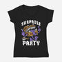 Surprise Party-Womens-V-Neck-Tee-Nemons