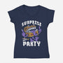 Surprise Party-Womens-V-Neck-Tee-Nemons