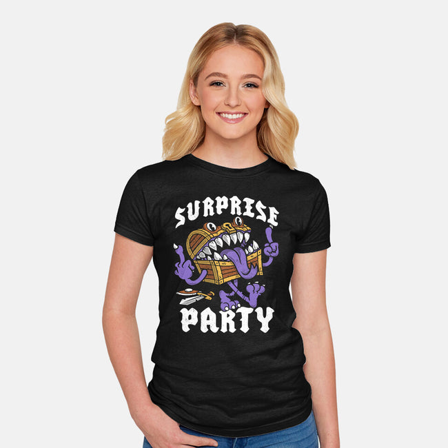Surprise Party-Womens-Fitted-Tee-Nemons