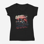 88mph Travel Club-Womens-V-Neck-Tee-glitchygorilla