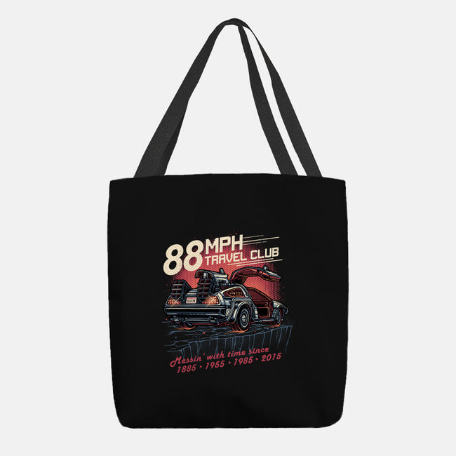 88mph Travel Club-None-Basic Tote-Bag-glitchygorilla