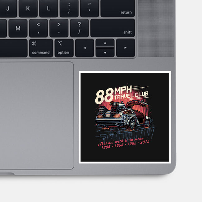 88mph Travel Club-None-Glossy-Sticker-glitchygorilla