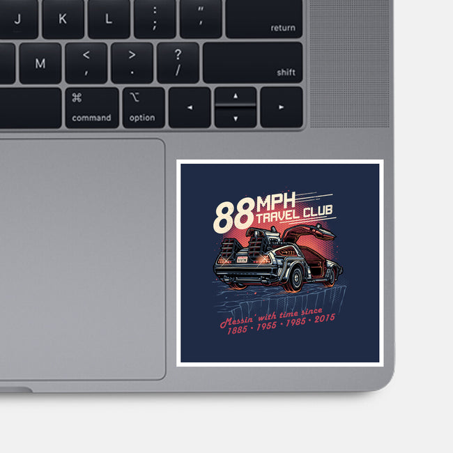 88mph Travel Club-None-Glossy-Sticker-glitchygorilla