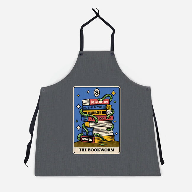 The Bookworm Tarot-Unisex-Kitchen-Apron-tobefonseca