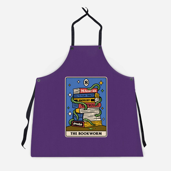 The Bookworm Tarot-Unisex-Kitchen-Apron-tobefonseca