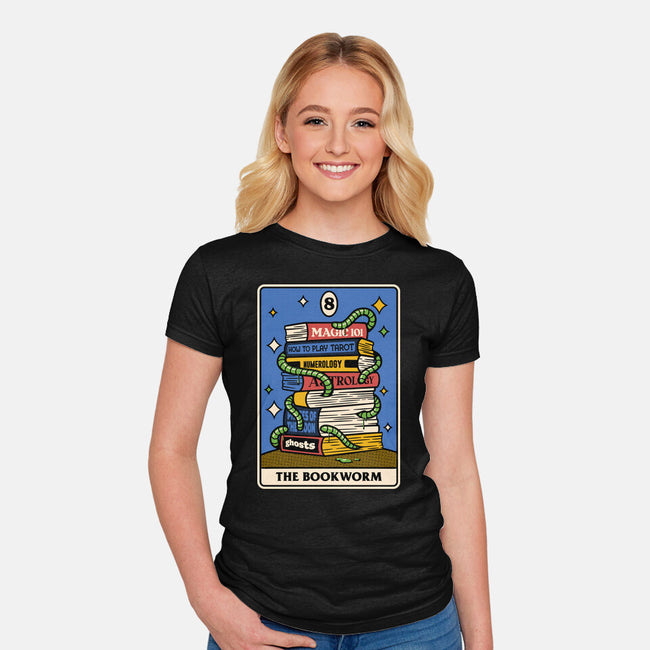 The Bookworm Tarot-Womens-Fitted-Tee-tobefonseca