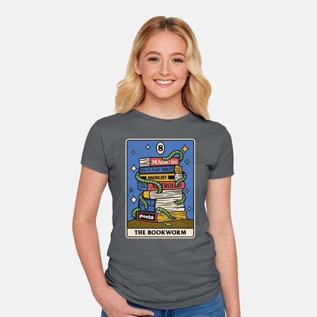 The Bookworm Tarot-Womens-Fitted-Tee-tobefonseca