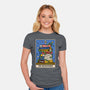 The Bookworm Tarot-Womens-Fitted-Tee-tobefonseca