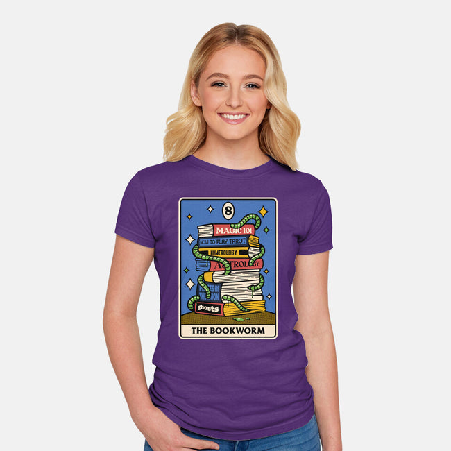 The Bookworm Tarot-Womens-Fitted-Tee-tobefonseca