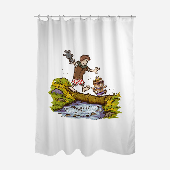 Carl And The Princess-None-Polyester-Shower Curtain-kg07
