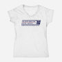 Unladen Swallow Postal Service-Womens-V-Neck-Tee-kg07