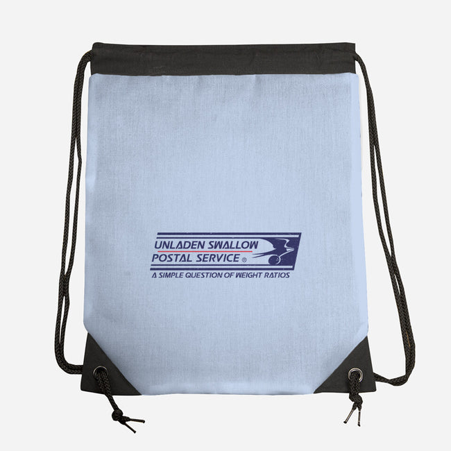 Unladen Swallow Postal Service-None-Drawstring-Bag-kg07