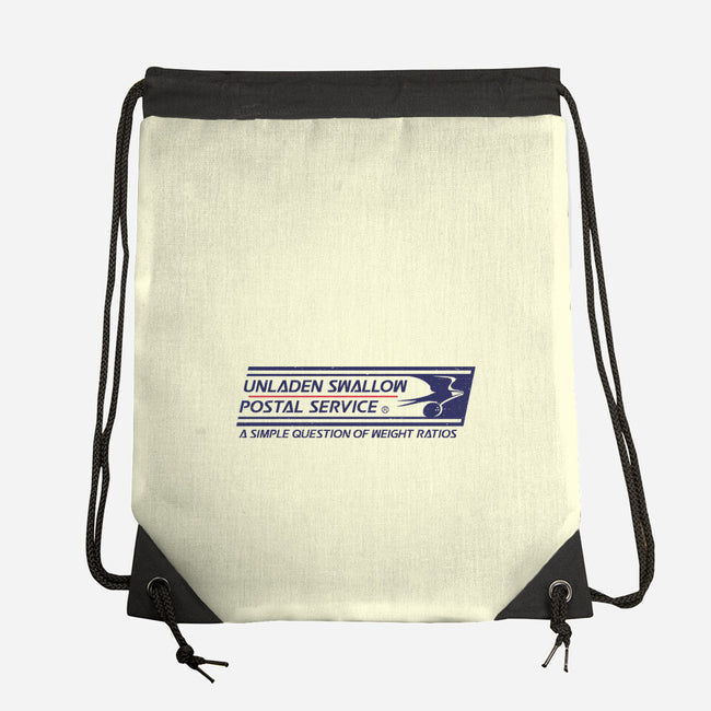 Unladen Swallow Postal Service-None-Drawstring-Bag-kg07