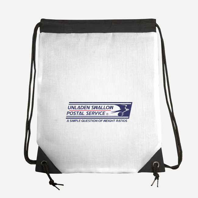 Unladen Swallow Postal Service-None-Drawstring-Bag-kg07
