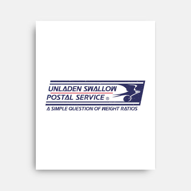 Unladen Swallow Postal Service-None-Stretched-Canvas-kg07