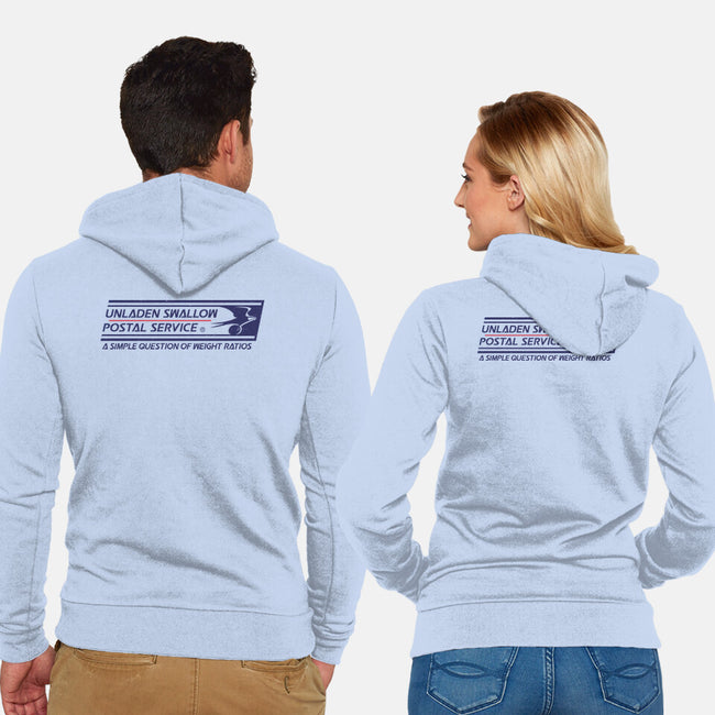 Unladen Swallow Postal Service-Unisex-Zip-Up-Sweatshirt-kg07