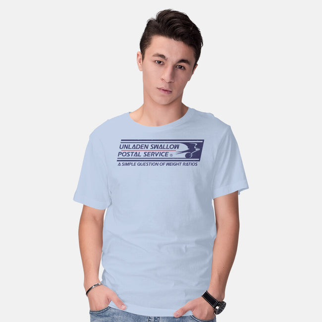Unladen Swallow Postal Service-Mens-Basic-Tee-kg07