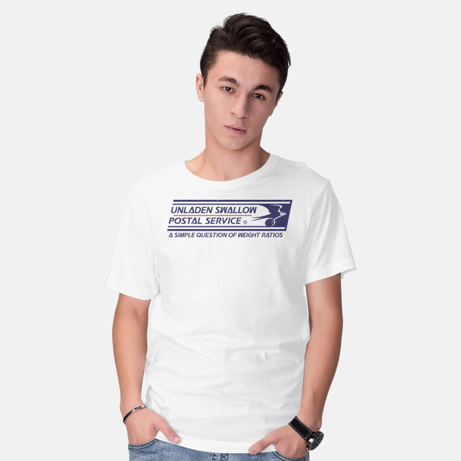 Unladen Swallow Postal Service-Mens-Basic-Tee-kg07