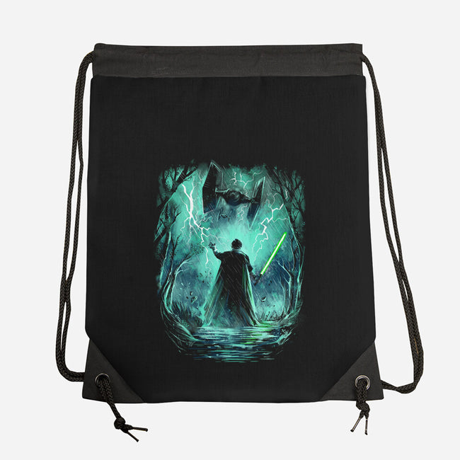 The Jedi Knight-None-Drawstring-Bag-zascanauta