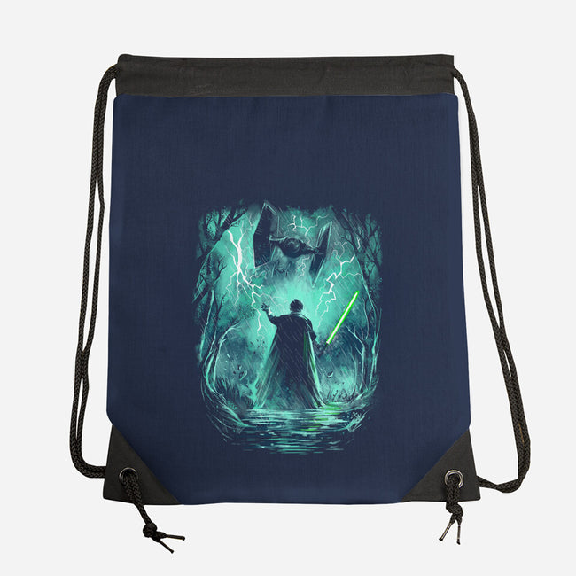The Jedi Knight-None-Drawstring-Bag-zascanauta
