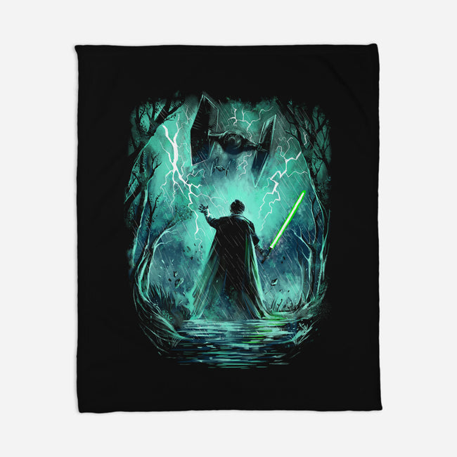 The Jedi Knight-None-Fleece-Blanket-zascanauta