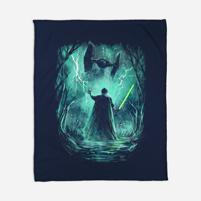 The Jedi Knight-None-Fleece-Blanket-zascanauta
