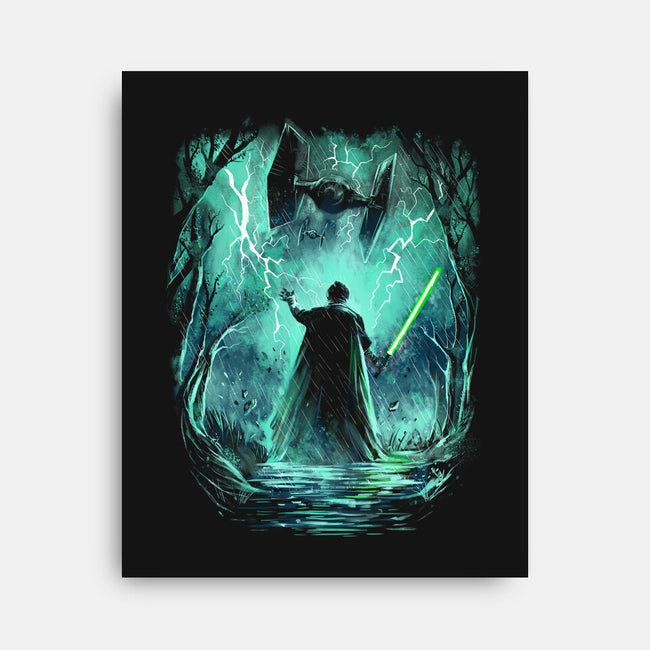 The Jedi Knight-None-Stretched-Canvas-zascanauta