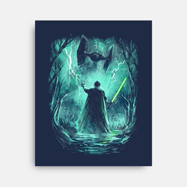 The Jedi Knight-None-Stretched-Canvas-zascanauta