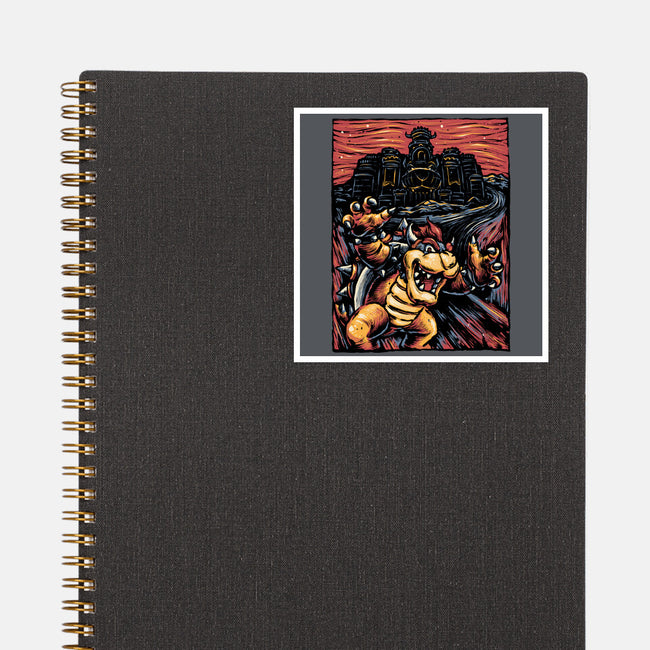 Scream For The Princess-None-Glossy-Sticker-glitchygorilla