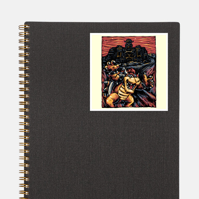Scream For The Princess-None-Glossy-Sticker-glitchygorilla