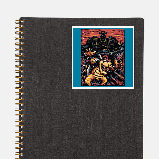 Scream For The Princess-None-Glossy-Sticker-glitchygorilla