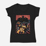 Scream For The Princess-Womens-V-Neck-Tee-glitchygorilla