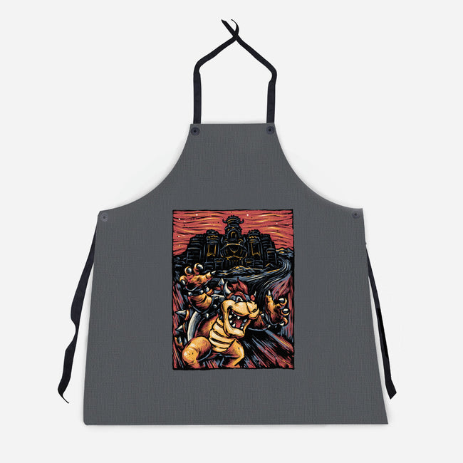 Scream For The Princess-Unisex-Kitchen-Apron-glitchygorilla