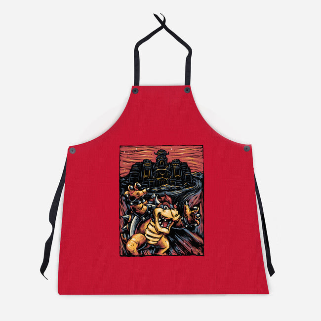 Scream For The Princess-Unisex-Kitchen-Apron-glitchygorilla