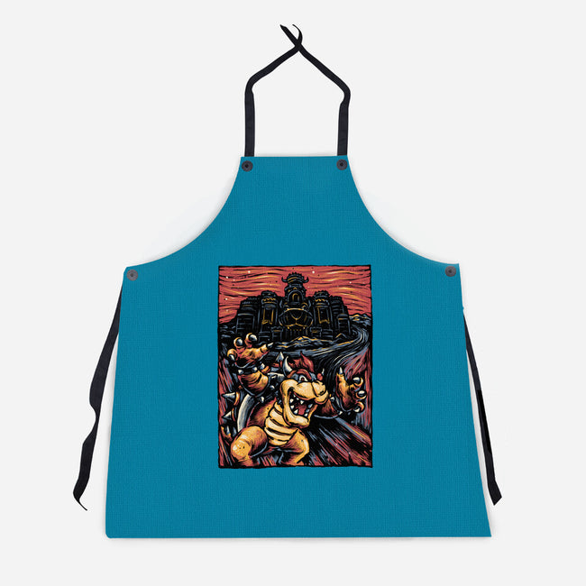 Scream For The Princess-Unisex-Kitchen-Apron-glitchygorilla